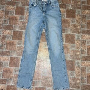 ZARA- High Rise Split Hem Jeans